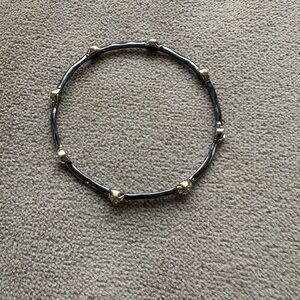 Elegant Black and Gold Stella and Dot Bracelet